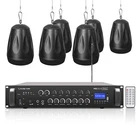 Sound Town 6-ZONE 70V/100V Amp, Pendant Speakers, BLACK(PAC180X6PD4B) New. Price: $441.99.