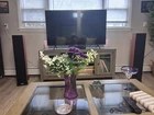 Polk Audio TSI400 Cherry Tower Speakers Pair With Matching Center Channel CS10 Used. Price: $749.00.