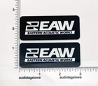 Eaw Eastern Acoustic Works Speaker Badge Logo Custom Made Aluminum Pair New. Price: $10.00.