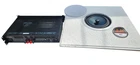 Behringer KM750 2 Channel 750W Power Amplifier + 8 Ceiling Mountable Speakers Used. Price: $550.00.