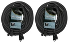 (2) American Adj SKAC50 Foot 16 Gauge Audio Signal Cables+power Cord Combo New. Price: $186.00.