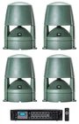 (4) Jbl Control 85M 5.25" Commercial 70V Outdoor Landscape Speakers+amplifier New. Price: $1055.95.