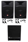 (2) Rockville RPG15 15" Powered 1000 Watt Dj Pa SPEAKER+18" Active Subwoofer New. Price: $944.85.