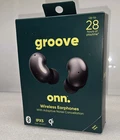 Groove Onn. Wireless Bluetooth Earbuds With Adaptive Noise Cancellation IPX5 New. Price: $26.99.