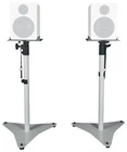 Pair Rockville RVSM5 White Adjustable Studio Monitor Bookshelf Speaker Stands New. Price: $79.95.