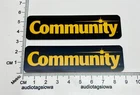 Community Loudspeaker Grill Badge Custom Aluminum Pair New. Price: $10.00.
