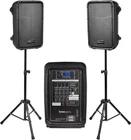 Knox Dual Speaker And Mixer Set Portable 8 300 Watt Dj Pa System With Wired New. Price: $333.99.
