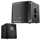 Electro-voice ELX200-18SP 18" 1200 Subwoofer W/ ELX200-18S-CVR Padded Cover New. Price: $1228.00.