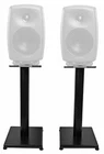 Pair 21 Black Steel Studio Speaker Stands For Genelec 8340A New. Price: $64.95.