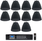 Rockville RCS350-6 Commercial AMP+(10) Black 5.25" Pendant Speakers For Bar/cafe New. Price: $874.95.