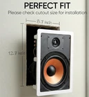Micca M-8S 2-WAY In-wall Speaker, 10.0"(W) By 14.1"(H) Cutout, Home Theater New. Price: $100.00.