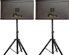 1200W Professional Karaoke Speakers 10" Woofer 3-WAY W/ Stands & Cables New. Price: $999.00.