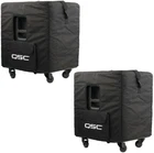 2X Qsc KS118-CVR Heavy-duty Nylon/cordura W/ Grill Guard Subwoofer Cover New. Price: $339.98.