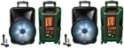 Pair Of Mr DJ12BAT+ 12" Portable Bluetooth Speaker New. Price: $249.99.