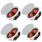 Herdio 4 Speakers 6.5 Bluetooth Ceiling / Wall Kit Flush Mount 2-WAY New. Price: $124.34.