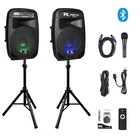 Proreck Dance Dj Portable 15-INCH 2000 Watt 2-WAY Powered Pa Speaker System New. Price: $359.99.