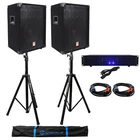 Rockville RSG10 10" Pa Speakers+technical Pro 1200W Dj Amplifier+stands+cables New. Price: $389.70.
