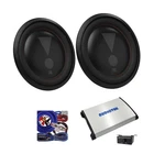 2X Jbl 2400W Club 122SL 12" Shallow Mount Sub Audiotek 7000W Amp +kit New. Price: $659.90.