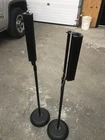 Pair Of Innovox Audio MLA-8-BLK 1 20W Micro Line Array Speakers W/ Stands Used. Price: $499.99.