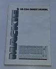 Mackie LM-3204 Owner's Manual 40 Pages From 1994 Very. Price: $20.00.