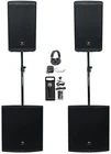 Jbl EON712 12" Dj Pa SPEAKERS+BLUETOOTH+2) EON718S Subwoofers+mic+headphones New. Price: $2812.70.