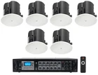 (6) Jbl Control 424C/T 4" Commercial 70V Ceiling Speakers+amp For Restaurant/bar New. Price: $1437.92.