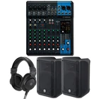 Yamaha MG10XU 10-CH Usb Mixer W/ 2X DBR10 700W Speakers & HPH-MT5 Headphones New. Price: $1047.71.