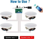 Herdio 4 Pack 6.5'' Bluetooth Ceiling Speakers 600W With Wall Amplifier New. Price: $143.32.