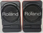 Pair Of Vintage Roland MS-30 Compact Passive Monitor Speakers Black 30W 8OHM Used. Price: $135.00.