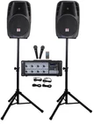 Rockville 12" Church Speakers+mixer+stands+mics+bluetooth 4 Sound Systems New. Price: $469.95.