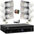 Pyle 1000W Max Bluetooth Home Audio Receiver, 6X 6'' 50W Pa Horn Speakers + Mic New. Price: $392.99.