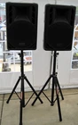 Set Of - Carvin LM12 Monitor Pa 600W Loudspeakers Pro Audio W/stands Used. Price: $399.95.