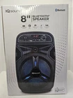 Sound IQ-5108DJBT 8" Portable Speaker Tws Bluetooth Usb/sd/fm/led New. Price: $35.99.