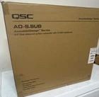 Qsc Ad-s.sub Acousticdesign Surface Subwoofer 6.5" Dual Voice-coil Black Open. Price: $300.00.