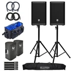 Electro-voice ZLX-8P-G2-US 8" Speakers 2-PACK With Covers & Stands New. Price: $1201.40.