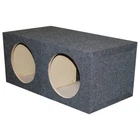 Empty Woofer Box (2)12" Qpower Square Style; *MSPQ12E* QMPSQ12E New. Price: $50.26.