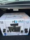 Halo Acoustics M1 10 Piece Smart Surround Sound Speaker System Black New Sealed. Price: $145.00.