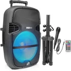 Pyle 15'' Portable Wireless Bt Speaker System W/led Light, And Wheels PPHP1548B New. Price: $90.00.