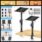 2 Pack Adjustable Desk Clamp Speaker Stands For Home Audio, Space-saving Design New. Price: $60.99.