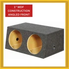 Qpower QHDBASS12 Dual 12-INCH Sealed Heavy Duty Angled Empty Woofer Box New. Price: $69.99.
