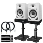 Pioneer Dj DM-50D-W/CMXEG White Studio Monitor Speakers Desktop Stands New. Price: $299.40.