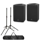 Behringer B1X 250W All-in-one Portable Bluetooth Speaker 2-PACK Turnstile Aud New. Price: $958.00.