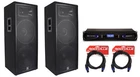 (2) Jbl JRX225 Dual 15" 4000 Watt Dj/pa Speakers Monitors+crown Amplifier+cables New. Price: $1419.70.