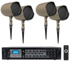 4 Jbl GSF6-TN 6.5" Landscape Ground Stake/wall Mount 70V Commercial Speakers+amp New. Price: $1089.85.