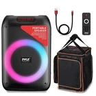 Pyle 100 Watt Portable Bt Party Speaker W/ Built-in Rechargeable Battery New. Price: $83.99.