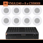 Jbl VMA1240 Commercial Bluetooth Mixer-amplifier + CSS8008 Ceiling Speakers New. Price: $1100.75.