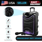 SP-850RBT 8" Bluetooth Party Speaker 1350W, Led Lights, Remote, Mic Included New. Price: $59.00.