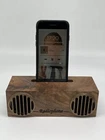 Handmade Walnut Wood Passive Speaker & Phone Stand Natural Acoustic Amplifier New. Price: $89.99.
