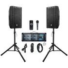Proreck 2400W 12" Speaker System With 8-CH Mixer Mic Set For Party New. Price: $399.99.