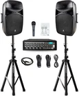 Proreck MX15 Pa System Mixer Bluetooth Powered Amp With Stands/mic Inch 2500W New. Price: $449.99.